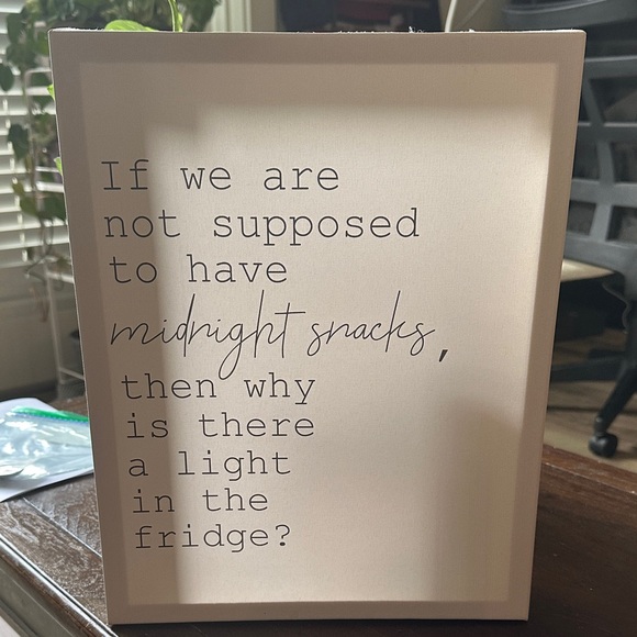 Cream Wall Art with Quote - Picture 1 of 1